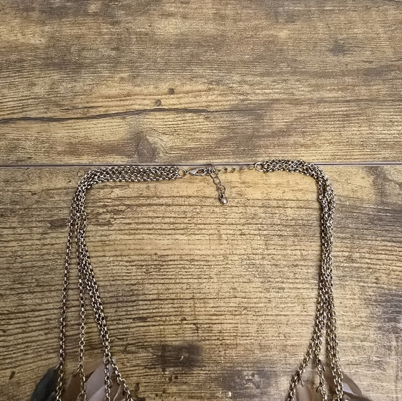 Multi-Layered Necklace with Gold and Black Accents - Picture 4 of 6